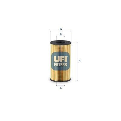 Filtre à huile UFI 25.267.00