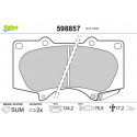 Jeu de plaquettes de frein VALEO 598857