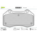 Jeu de plaquettes de frein VALEO 598861
