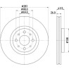Disque de frein HELLA 8DD 355 134-971