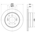 Disque de frein HELLA 8DD 355 134-921