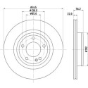 Disque de frein HELLA 8DD 355 135-171