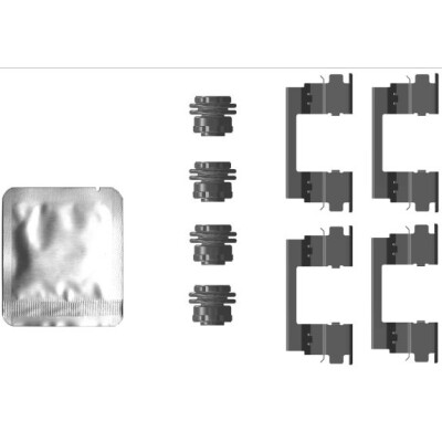Kit d'accessoires, plaquettes de frein HELLA 8DZ 355 207-361