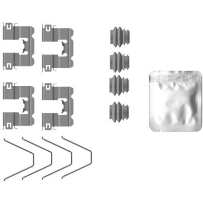 Kit d'accessoires, plaquettes de frein HELLA 8DZ 355 207-231