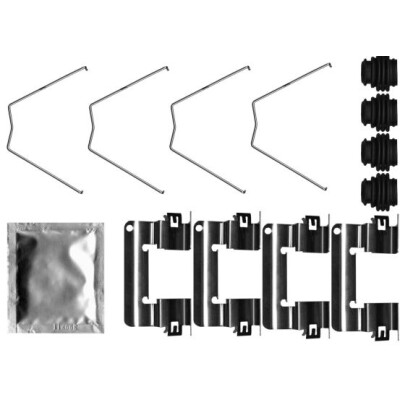 Kit d'accessoires, plaquettes de frein HELLA 8DZ 355 207-261
