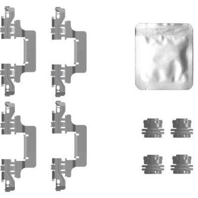 Kit d'accessoires, plaquettes de frein HELLA 8DZ 355 207-201