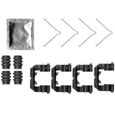 Kit d'accessoires, plaquettes de frein HELLA 8DZ 355 207-181