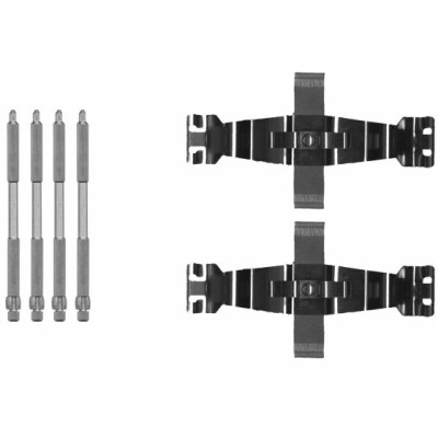 Kit d'accessoires, plaquettes de frein HELLA 8DZ 355 205-691