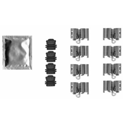 Kit d'accessoires, plaquettes de frein HELLA 8DZ 355 206-761