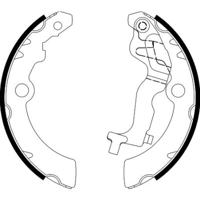 Jeu de mâchoires de frein HELLA 8DB 355 038-231