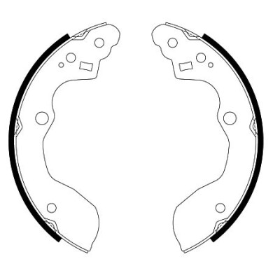 Jeu de mâchoires de frein HELLA 8DB 355 022-581