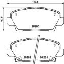 Jeu de plaquettes de frein HELLA 8DB 355 040-841
