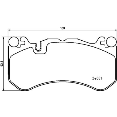 Jeu de plaquettes de frein HELLA 8DB 355 036-461