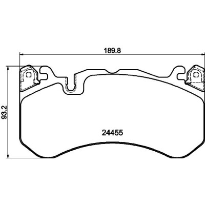 Jeu de plaquettes de frein HELLA 8DB 355 040-091
