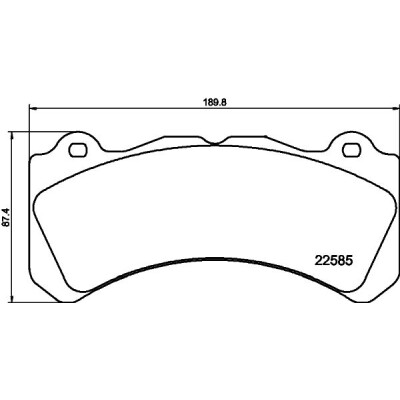 Jeu de plaquettes de frein HELLA 8DB 355 040-211