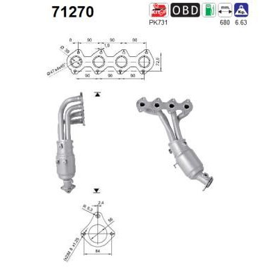 Catalyseur AS 71270