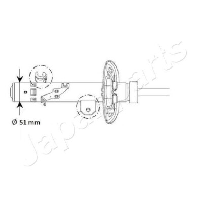 Amortisseur JAPANPARTS MM-01130