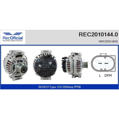 Alternateur RECOFICIAL REC2010144.0