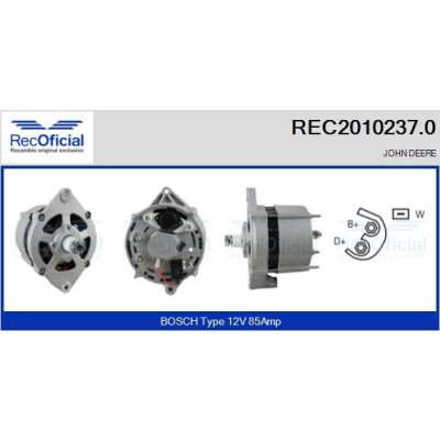 Alternateur RECOFICIAL REC2010237.0