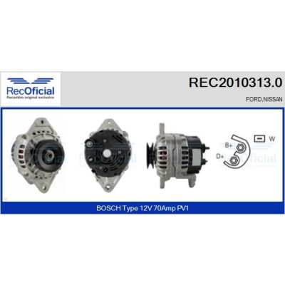 Alternateur RECOFICIAL REC2010313.0