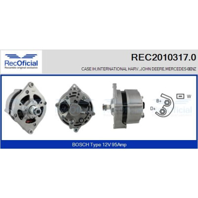 Alternateur RECOFICIAL REC2010317.0