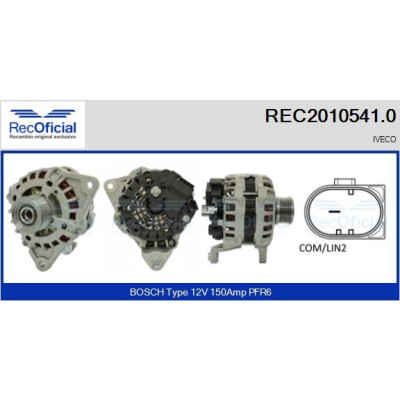 Alternateur RECOFICIAL REC2010541.0