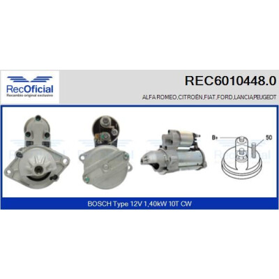 Démarreur RECOFICIAL REC6010448.0