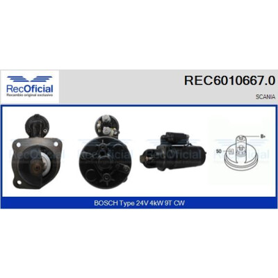 Démarreur RECOFFICIAL REC6010667.0