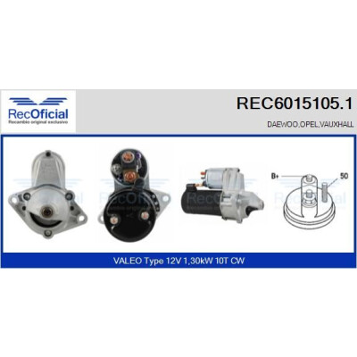 Démarreur RECOFFICIAL REC6015105.1