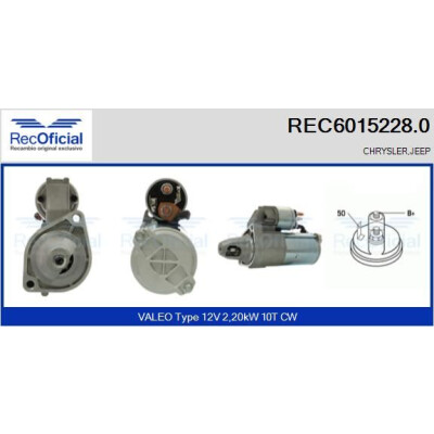 Démarreur RECOFICIAL REC6015228.0