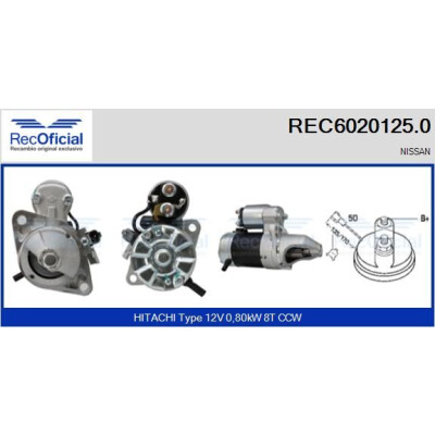 Démarreur RECOFICIAL REC6020125.0
