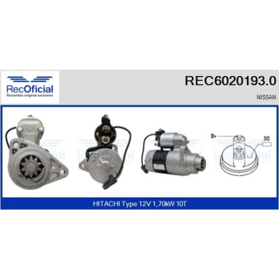 Démarreur RECOFFICIAL REC6020193.0