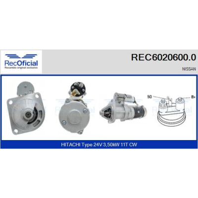 Démarreur RECOFICIAL REC6020600.0