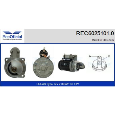 Démarreur RECOFICIAL REC6025101.0