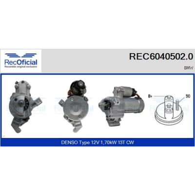 Démarreur RECOFICIAL REC6040502.0