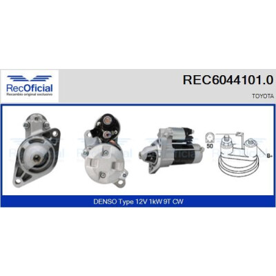 Démarreur RECOFICIAL REC6044101.0