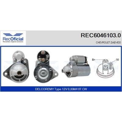 Démarreur RECOFFICIAL REC6046103.0