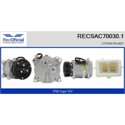 Compresseur, climatisation RECOFICIAL RECSAC70030.1