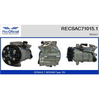 Compresseur, climatisation RECOFICIAL RECSAC71015.1