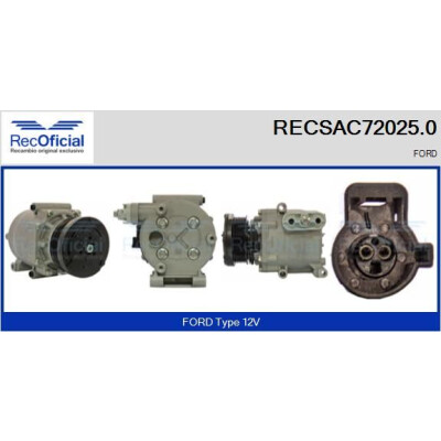 Compresseur, climatisation RECOFICIAL RECSAC72025.0