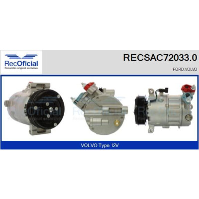 Compresseur, climatisation RECOFICIAL RECSAC72033.0