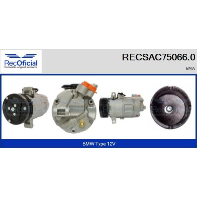 Compresseur, climatisation RECOFICIAL RECSAC75066.0