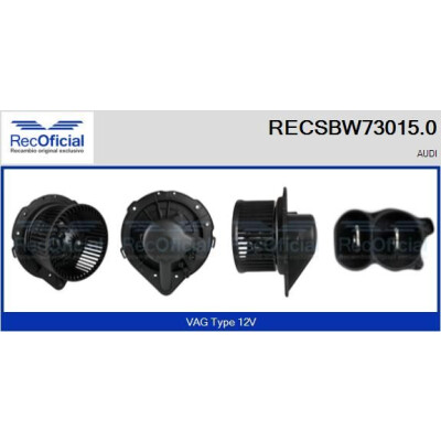 Ventilateur de cabine OFFICIEL RECSBW73015.0