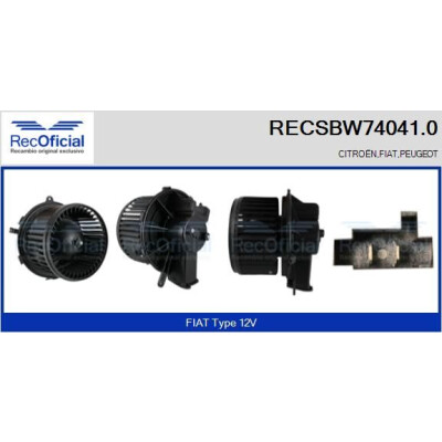 Ventilateur de cabine OFFICIEL RECSBW74041.0