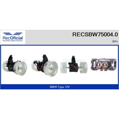 Ventilateur de cabine OFFICIEL RECSBW75004.0