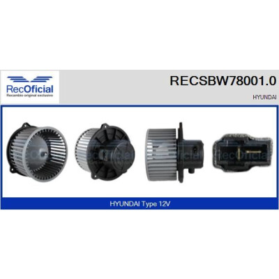 Ventilateur de cabine OFFICIEL RECSBW78001.0