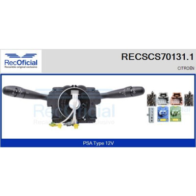 Interrupteur de colonne de direction RECOFICIAL RECSCS70131.1