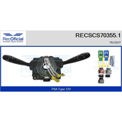 Interrupteur de colonne de direction RECOFICIAL RECSCS70355.1