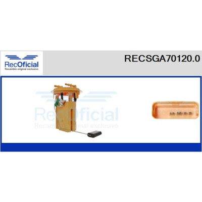 Unité d'alimentation en carburant RECOFICIAL RECSGA70120.0