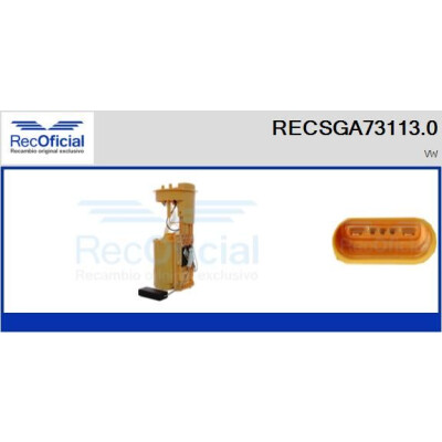 Unité d'alimentation en carburant RECOFICIAL RECSGA73113.0